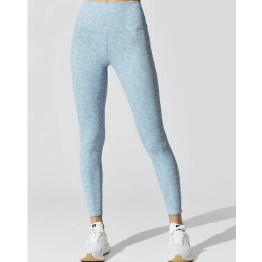 Carbon38 ribbed leopard leggings - Picture 1 of 9